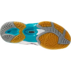 Mizuno Chaussures De Volley-ball Femme Wave Hurricane Blanches -Sports De Balle chaussures de volley ball femme wave hurricane blanches 4