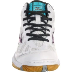 Mizuno Chaussures De Volley-ball Femme Wave Hurricane Blanches -Sports De Balle chaussures de volley ball femme wave hurricane blanches 6