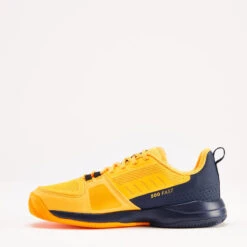 Artengo CHAUSSURES TENNIS ENFANT TERRE BATTUE - FAST CLAY JUNIOR LACET JAUNE -Sports De Balle chaussures tennis enfant terre battue fast clay junior lacet jaune 2