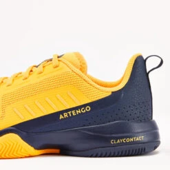 Artengo CHAUSSURES TENNIS ENFANT TERRE BATTUE - FAST CLAY JUNIOR LACET JAUNE -Sports De Balle chaussures tennis enfant terre battue fast clay junior lacet jaune 6