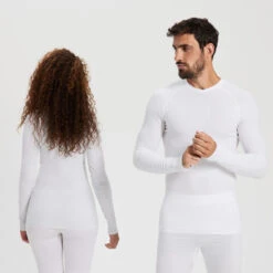 Kipsta COLLANT THERMIQUE ADULTE KEEPDRY 500 BLANC -Sports De Balle collant thermique adulte keepdry 500 blanc 2