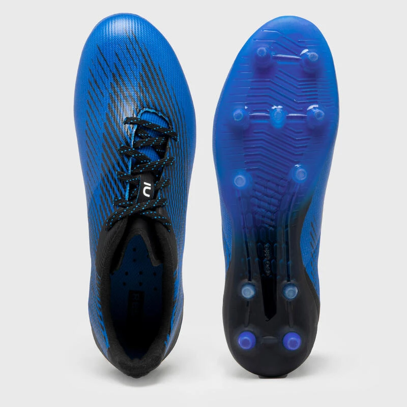 CRAMPONS DE RUGBY MOULÉES TERRAIN SEC HOMME/FEMME - SCORE R500 FG BLEU NOIR 5 CRAMPONS DE RUGBY MOULÉES TERRAIN SEC HOMME/FEMME - SCORE R500 FG BLEU NOIR – Image 3