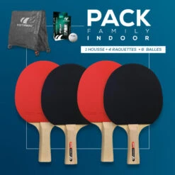 Family Pack Indoor - Raquettes Et Balles De Ping-pong Intérieur
