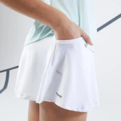 Artengo Jupe De Tennis Fille - TSK500 Blanc -Sports De Balle jupe de tennis fille tsk500 blanc 2