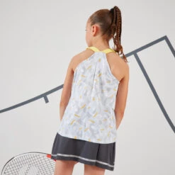 Artengo Jupe De Tennis Fille - TSK900 Gris -Sports De Balle jupe de tennis fille tsk900 gris 5