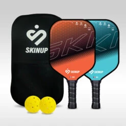 Lot 2 Raquettes Pickleball Smart & Fun, 2 Balles Et Housse