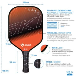 Lot 2 Raquettes Pickleball Smart & Fun, 2 Balles Et Housse -Sports De Balle lot 2 raquettes pickleball smart and fun 2 balles et housse 4