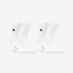 Lot De 2 Paires De Chaussettes NBA Basketball - Adulte Homme/femme - SO900 Blanc