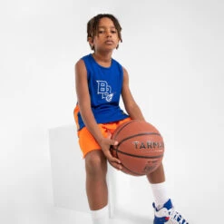 MAILLOT DE BASKETBALL SANS MANCHE ENFANT - T500 BLEU 11 MAILLOT DE BASKETBALL SANS MANCHE ENFANT - T500 BLEU -Sports De Balle maillot de basketball sans manche enfant t500 bleu 2