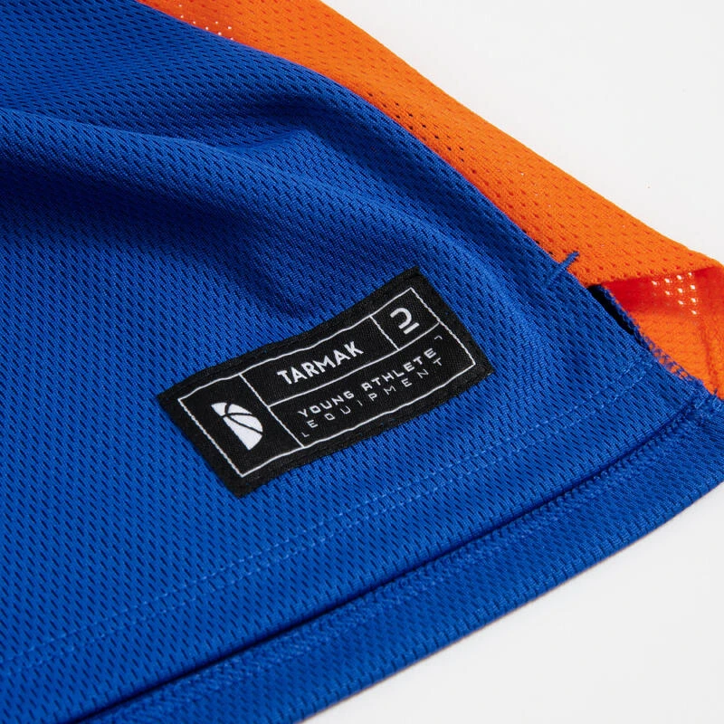 MAILLOT DE BASKETBALL SANS MANCHE ENFANT - T500 BLEU 9 MAILLOT DE BASKETBALL SANS MANCHE ENFANT - T500 BLEU – Image 7