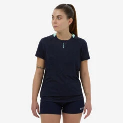 Maillot De Volley-ball D'entraînement Pour Femme Bleu Et Vert