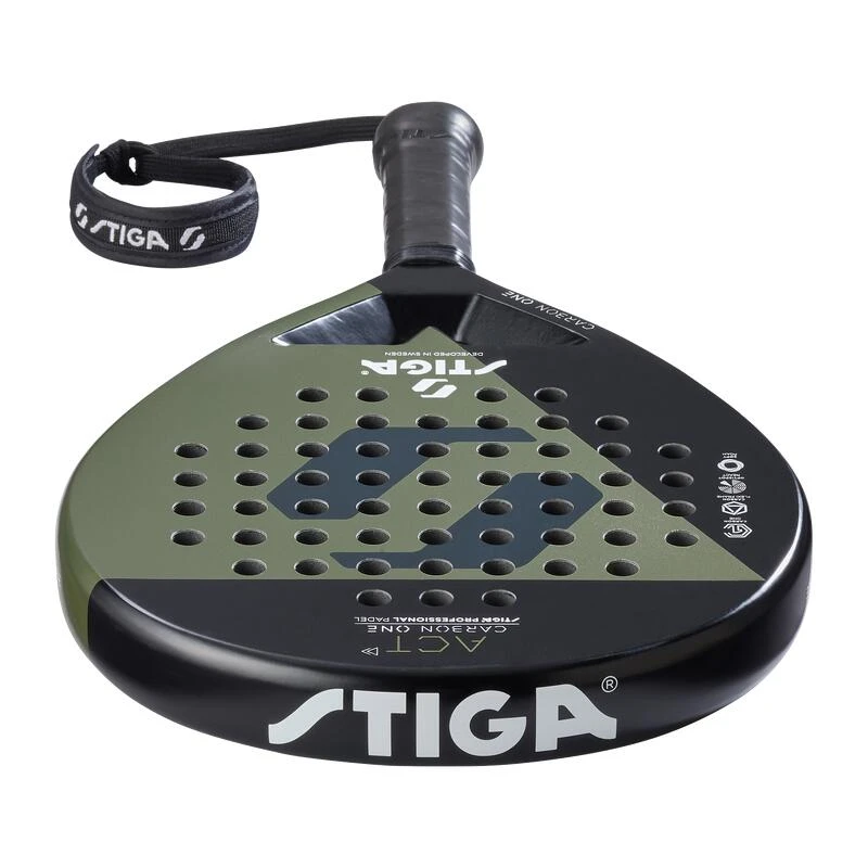 Stiga Padel Racket ACT Black/Olive Green 5 Stiga Padel Racket ACT Black/Olive Green – Image 3