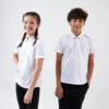 Artengo Polo De Tennis Enfant - TPO100 Blanc -Sports De Balle polo de tennis enfant tpo100 blanc