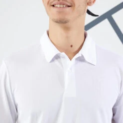Artengo Polo De Tennis Manches Courtes Homme - Essential Blanc -Sports De Balle polo de tennis manches courtes homme essential blanc 3