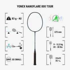 Raquette De Badminton - Yonex Nanoflare 800 Tour Non Cordée -Sports De Balle raquette de badminton yonex nanoflare 800 tour non cordee 1