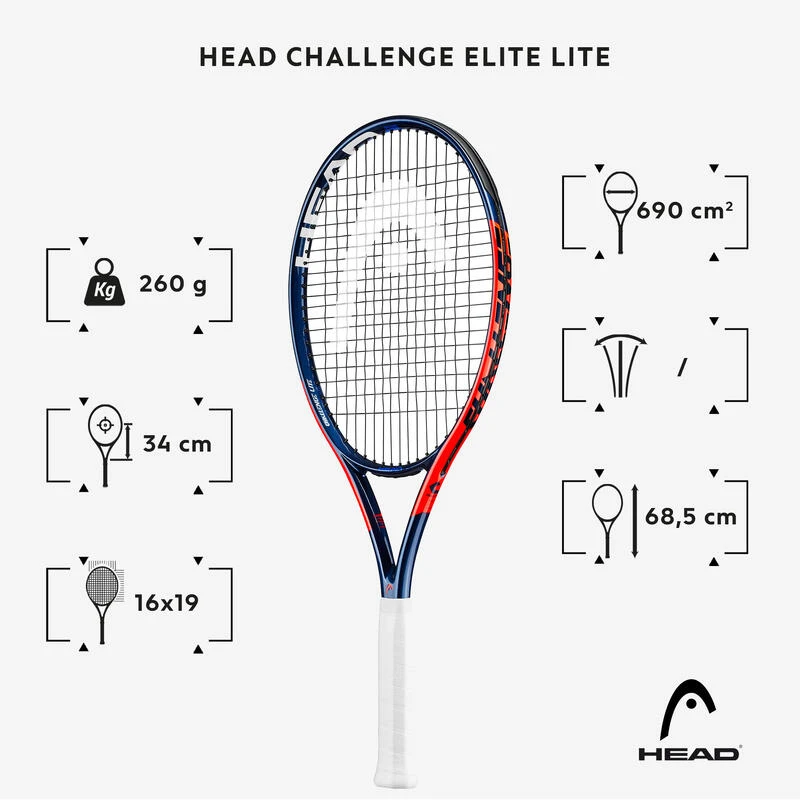 Head RAQUETTE DE TENNIS CHALLENGE ELITE LITE 4 Head RAQUETTE DE TENNIS CHALLENGE ELITE LITE – Image 2