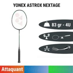 Raquette Yonex Astrox Nextage Black / Green -Sports De Balle raquette yonex astrox nextage black green 1