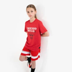 Short De Basketball NBA Chicago Bull Enfant - SH 900 JR Rouge -Sports De Balle short de basketball nba chicago bull enfant sh 900 jr rouge 3