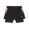 Short De Padel 2-en-1 Individual Femme PUMA Black Poison Pink -Sports De Balle short de padel 2 en 1 individual femme puma black poison pink