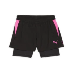 Short De Padel 2-en-1 Individual Femme PUMA Black Poison Pink