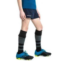 Short De Rugby Avec Poches Enfant - R100 Bleu -Sports De Balle short de rugby avec poches enfant r100 bleu 4