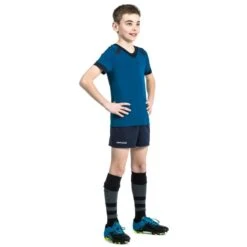 Short De Rugby Avec Poches Enfant - R100 Bleu -Sports De Balle short de rugby avec poches enfant r100 bleu 5