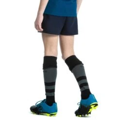 Short De Rugby Avec Poches Enfant - R100 Bleu -Sports De Balle short de rugby avec poches enfant r100 bleu 6