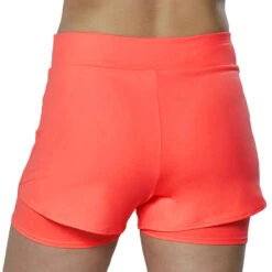 Short De Tennis Tech Rose Fluo Femme Mizuno Flex Short -Sports De Balle short de tennis tech rose fluo femme mizuno flex short 1