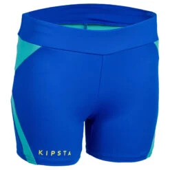 Short De Volley-ball Femme V500 Bleu électrique