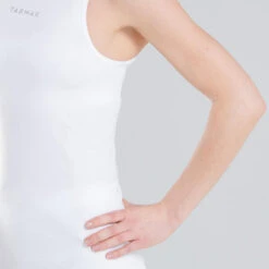 SOUS MAILLOT SANS MANCHE DE BASKETBALL FEMME POUR CONFIRMEE BLANC -Sports De Balle sous maillot sans manche de basketball femme pour confirmee blanc 3