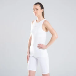SOUS MAILLOT SANS MANCHE DE BASKETBALL FEMME POUR CONFIRMEE BLANC -Sports De Balle sous maillot sans manche de basketball femme pour confirmee blanc 4