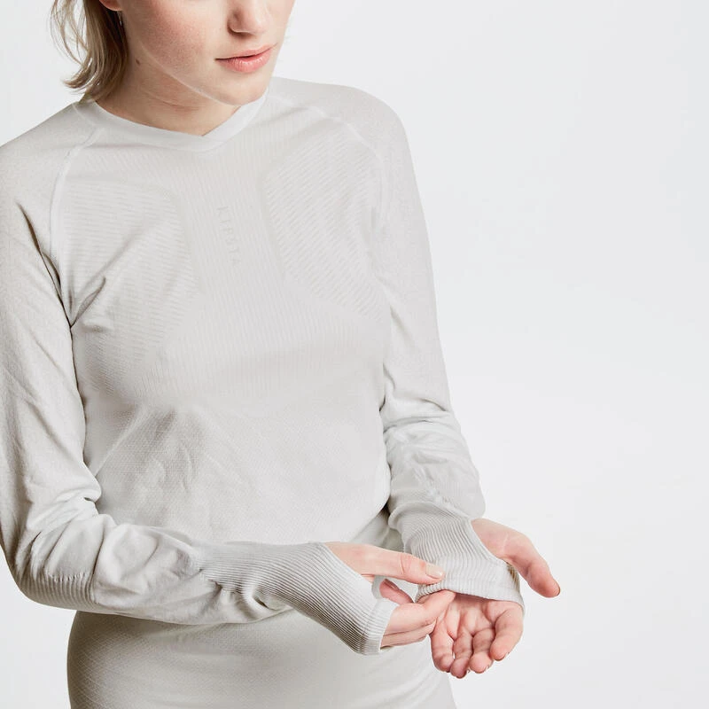 Kipsta Sous-vêtement Keepdry 500 Adulte Manches Longues Blanc 8 Kipsta Sous-vêtement Keepdry 500 Adulte Manches Longues Blanc – Image 6