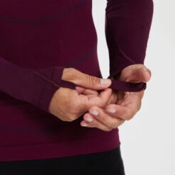 Kipsta SOUS-VETEMENT THERMIQUE HAUT MANCHES LONGUES ADULTE BORDEAUX KEEPDRY 500 -Sports De Balle sous vetement thermique haut manches longues adulte bordeaux keepdry 500 6