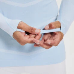 Kipsta SOUS-VETEMENT THERMIQUE HAUT MANCHES LONGUES ADULTE GRIS BLEUTE KEEPDRY 500 -Sports De Balle sous vetement thermique haut manches longues adulte gris bleute keepdry 500 5