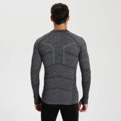 Kipsta SOUS-VETEMENT THERMIQUE HAUT MANCHES LONGUES ADULTE GRIS CHINE KEEPDRY 500 -Sports De Balle sous vetement thermique haut manches longues adulte gris chine keepdry 500 6