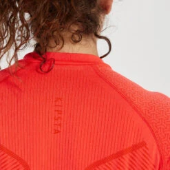 Kipsta SOUS-VETEMENT THERMIQUE HAUT MANCHES LONGUES ADULTE ORANGE KEEPDRY 500 -Sports De Balle sous vetement thermique haut manches longues adulte orange keepdry 500 5