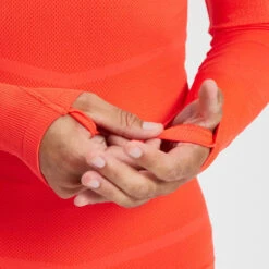 Kipsta SOUS-VETEMENT THERMIQUE HAUT MANCHES LONGUES ADULTE ORANGE KEEPDRY 500 -Sports De Balle sous vetement thermique haut manches longues adulte orange keepdry 500 7