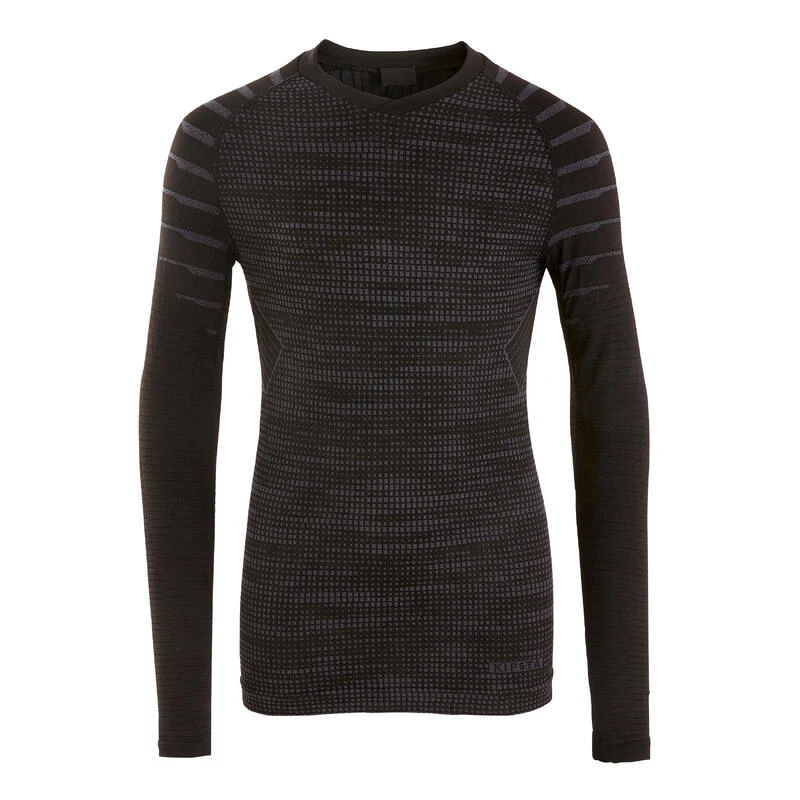Kipsta SOUS-VETEMENT THERMIQUE HAUT MANCHES LONGUES ENFANT NOIR KEEPDRY 500 5 Kipsta SOUS-VETEMENT THERMIQUE HAUT MANCHES LONGUES ENFANT NOIR KEEPDRY 500 – Image 3