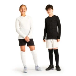 Kipsta SOUS-VETEMENT THERMIQUE HAUT MANCHES LONGUES ENFANT NOIR KEEPDRY 500 -Sports De Balle sous vetement thermique haut manches longues enfant noir keepdry 500 4