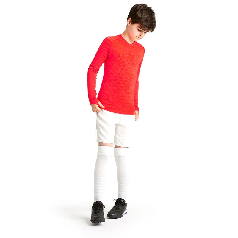 Kipsta SOUS-VETEMENT THERMIQUE HAUT MANCHES LONGUES ENFANT ORANGE KEEPDRY 500 6 Kipsta SOUS-VETEMENT THERMIQUE HAUT MANCHES LONGUES ENFANT ORANGE KEEPDRY 500 – Image 4