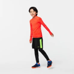 Kipsta SOUS-VETEMENT THERMIQUE HAUT MANCHES LONGUES ENFANT ORANGE KEEPDRY 500 13 Kipsta SOUS-VETEMENT THERMIQUE HAUT MANCHES LONGUES ENFANT ORANGE KEEPDRY 500 -Sports De Balle sous vetement thermique haut manches longues enfant orange keepdry 500 4