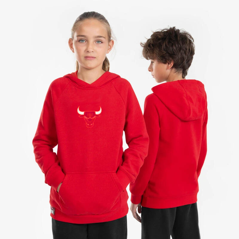 Sweat à Capuche Chicago Bulls Enfant - Hoodie 900 NBA Rouge 3 Sweat à Capuche Chicago Bulls Enfant - Hoodie 900 NBA Rouge