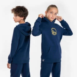 Sweat à Capuche GOLDEN STATE WARRIORS - Enfant Mixte - Hoodie 900 NBA Marine -Sports De Balle sweat a capuche golden state warriors enfant mixte hoodie 900 nba marine 2