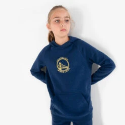 Sweat à Capuche GOLDEN STATE WARRIORS - Enfant Mixte - Hoodie 900 NBA Marine -Sports De Balle sweat a capuche golden state warriors enfant mixte hoodie 900 nba marine 3
