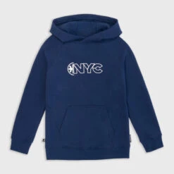 SWEAT DE BASKETBALL A CAPUCHE ENFANT - H100 MARINE -Sports De Balle sweat de basketball a capuche enfant h100 marine 3