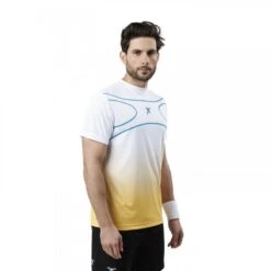 T-shirt à Manches Courtes Padel Drop Shot Alsai Campa Pour Homme Blanche -Sports De Balle t shirt a manches courtes padel drop shot alsai campa pour homme blanche 3