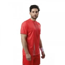 T-shirt à Manches Courtes Padel Drop Shot Dailos Pour Hommes De Couleur Rouge -Sports De Balle t shirt a manches courtes padel drop shot dailos pour hommes de couleur rouge 3