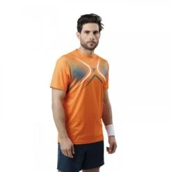 T-shirt à Manches Courtes Padel Drop Shot Dorama Couleur Orange -Sports De Balle t shirt a manches courtes padel drop shot dorama couleur orange 3