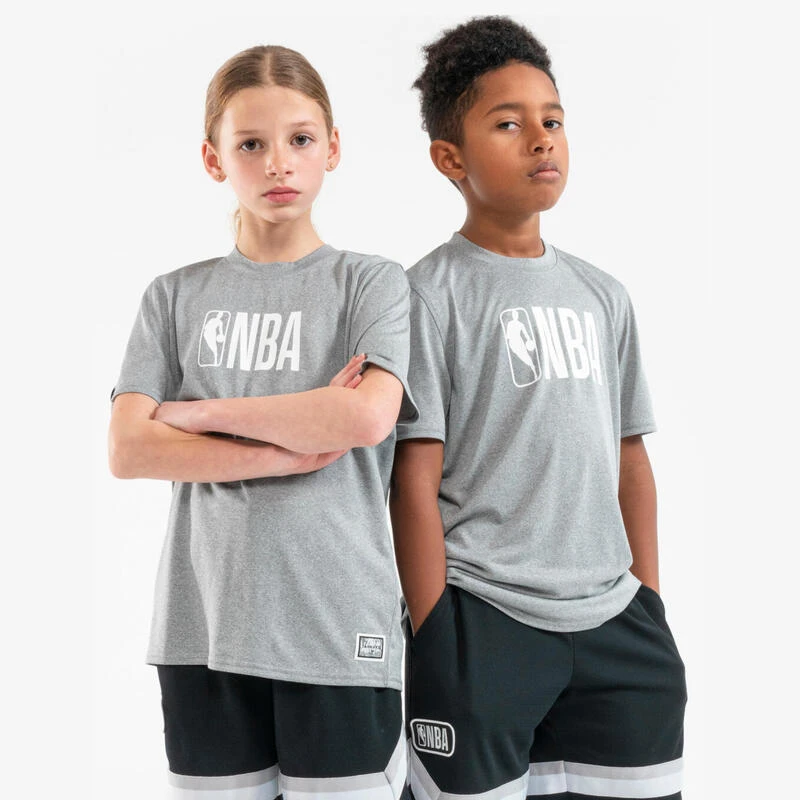 T-shirt De Basketball NBA Enfant - TS 900 JR Gris 3 T-shirt De Basketball NBA Enfant - TS 900 JR Gris