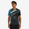 T-shirt De Tennis De Table TTP560 Homme Noir Bleu -Sports De Balle t shirt de tennis de table ttp560 homme noir bleu